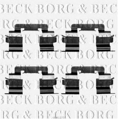 BORG & BECK bbk1275 -  Комплектующие, колодки дискового тормоза